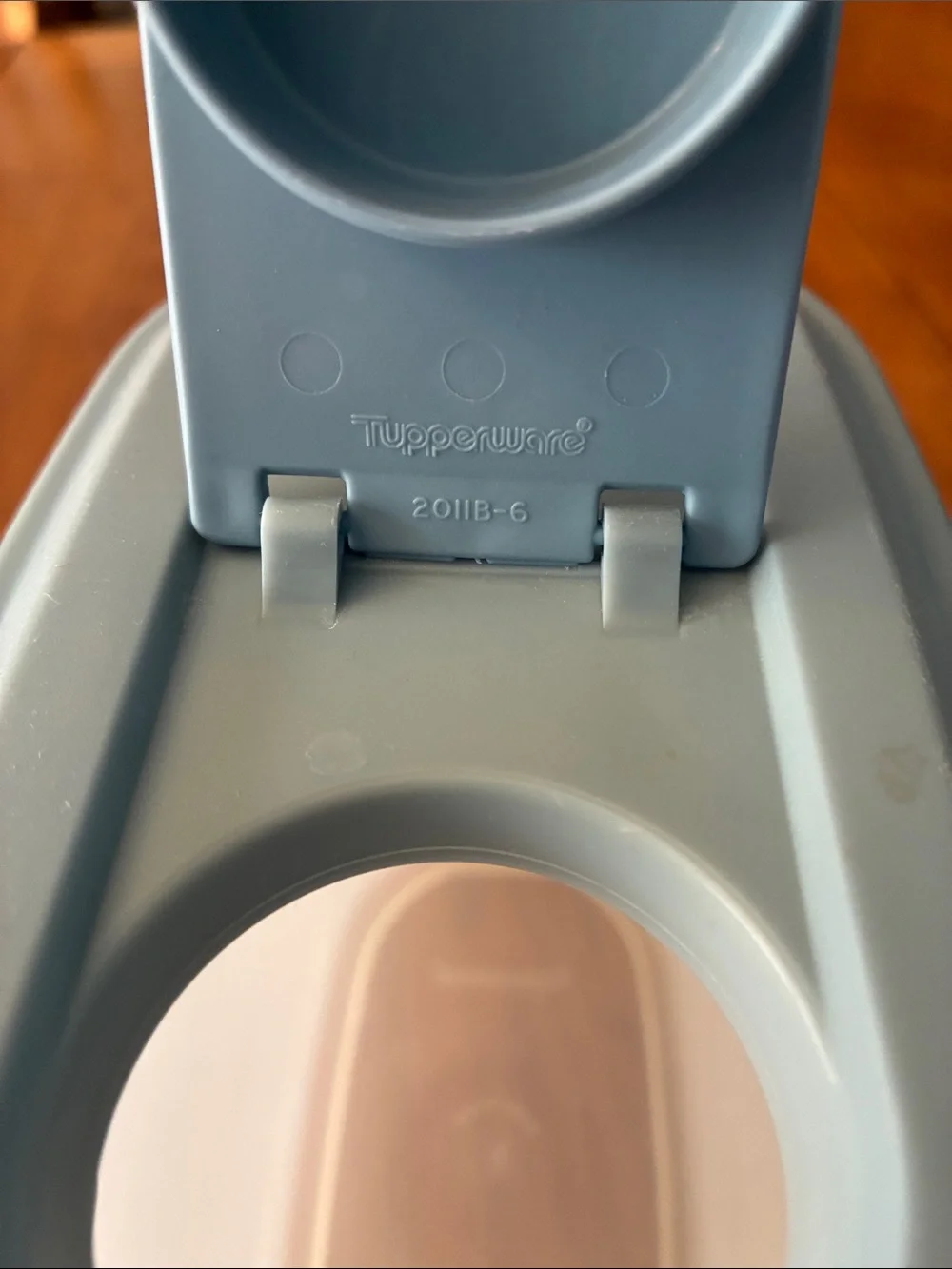 Tupperware Plastic Pitcher with Gray Lid and Handle